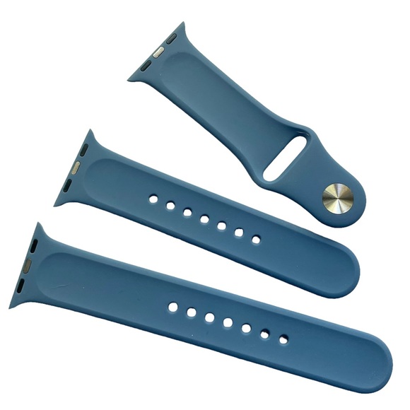5/$20 NEW Blue Silicone Sport Band Apple Watch 38/40/41 S/M + M/L - Picture 3 of 7